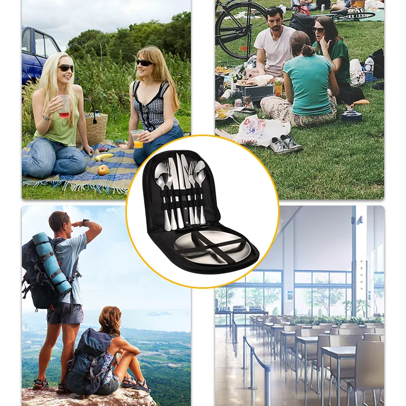 10/20Pcs Outdoor Camping Cutlery Organizer Utensils. Perfect for Camping and other Outdoor Activities. - Image 2