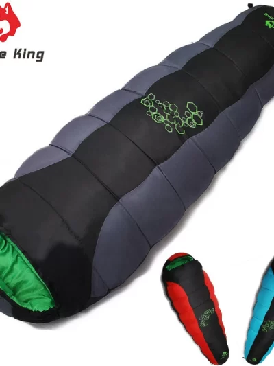 Jungle King CY0901 Thickening Fill Four Holes Cotton Sleeping Bags Fit for Lower Temperatures Thermal 4 Kinds of Thickness Camping and Outdoor Use