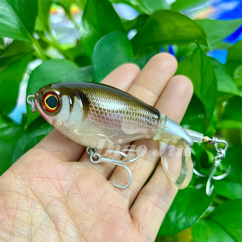 Fishing Wobblers with Rotating Tail Hard Baits 75mm 17g Whopper Plopper Topwater Pesca Prop Bass Lure Saltwater Crankbait - Image 5