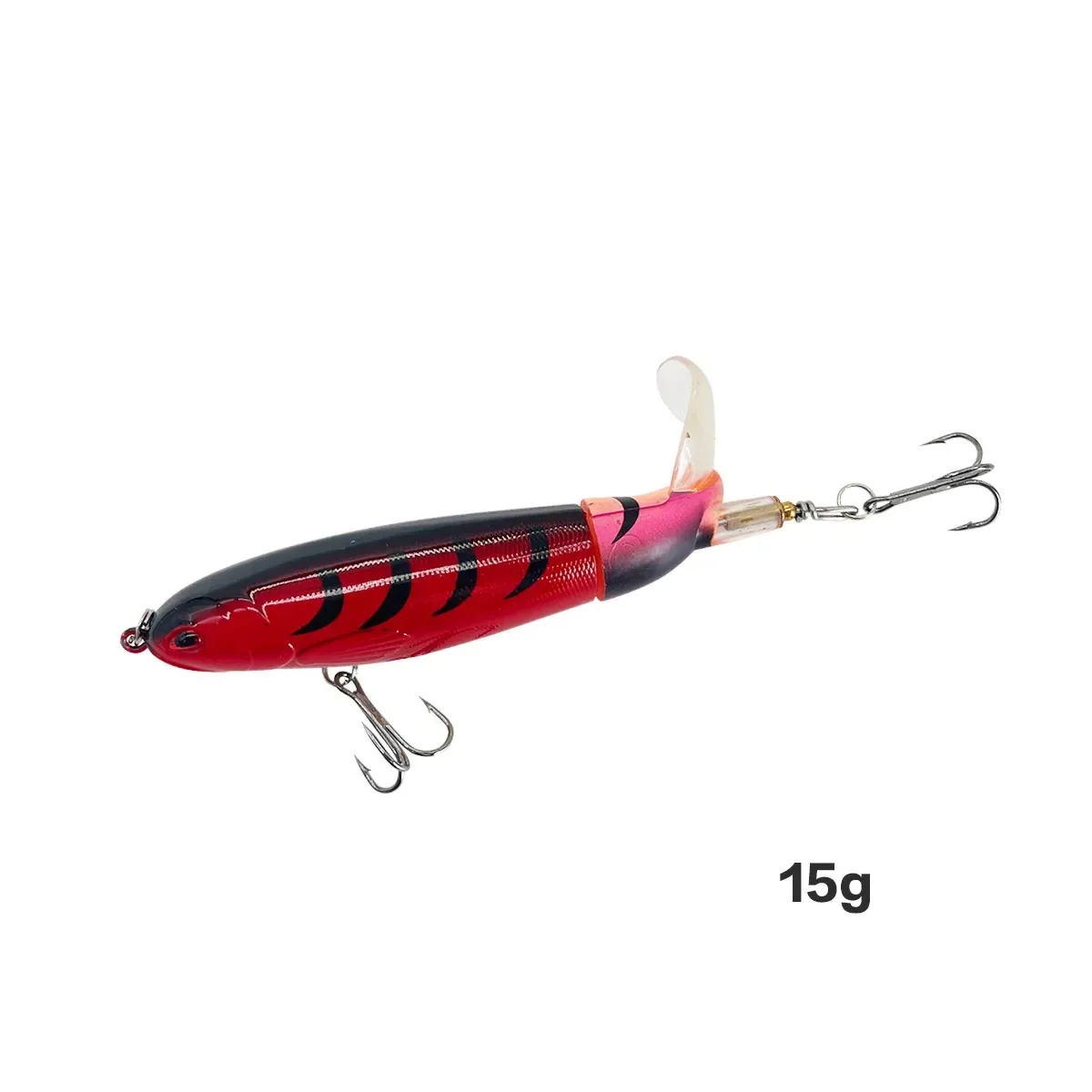 13g/15g/35g Topwater Fishing Lure Whopper Popper Artificial Bait Hard Plopper Soft Rotating Tail - Image 11