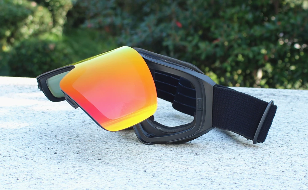 Magnetic Flip Cover Double Layer Anti-Fog Ski Goggles Snowboard Glasses Snowmobile Eyewear Outdoor Sports Optical Protection - Image 15