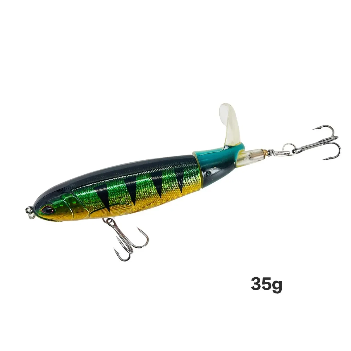 13g/15g/35g Topwater Fishing Lure Whopper Popper Artificial Bait Hard Plopper Soft Rotating Tail - Image 51