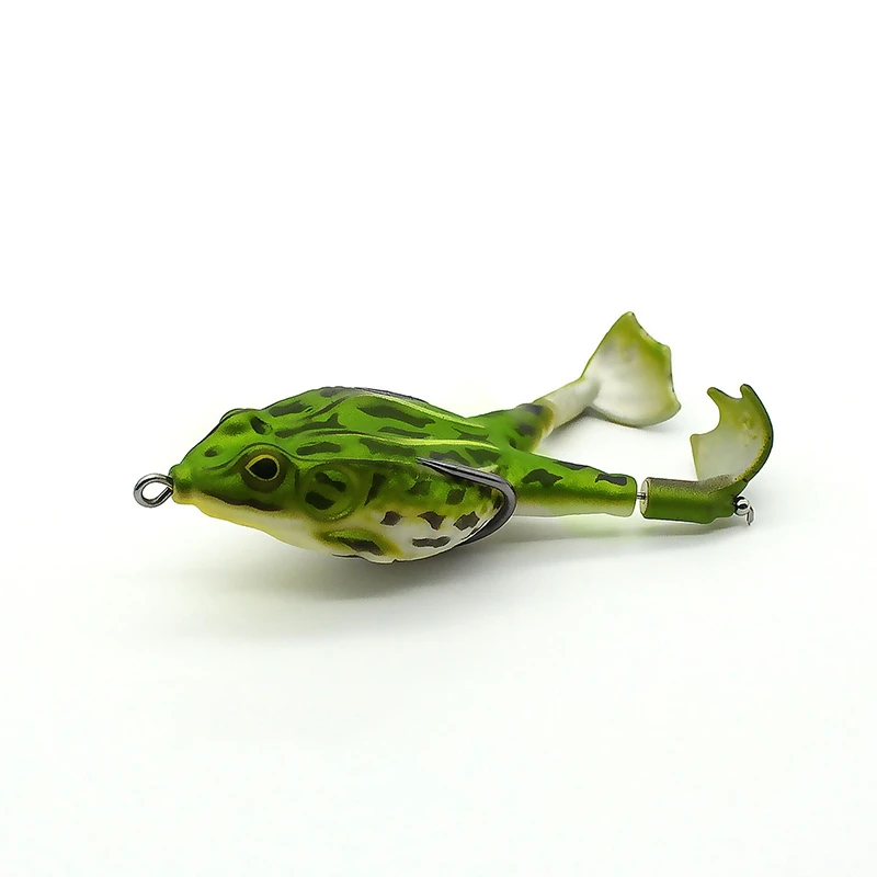 13/16g Soft Frog Shape Lures Artificial Topwater Wobblers Bait Bass Catfish Fishing Lure 3D Eyes - Image 7
