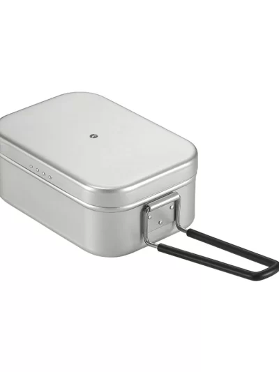 Camping Lunch Box Folding Handle Aluminum Camping  Container Camping Picnic Cookware 650ml /1300ml Portable Lunch Box