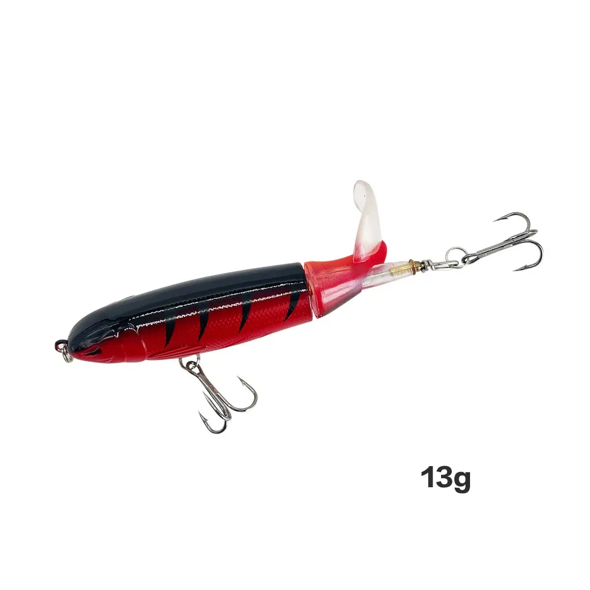 13g/15g/35g Topwater Fishing Lure Whopper Popper Artificial Bait Hard Plopper Soft Rotating Tail - Image 20