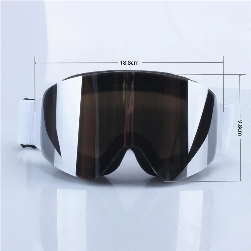 Magnetic Flip Cover Double Layer Anti-Fog Ski Goggles Snowboard Glasses Snowmobile Eyewear Outdoor Sports Optical Protection - Image 16