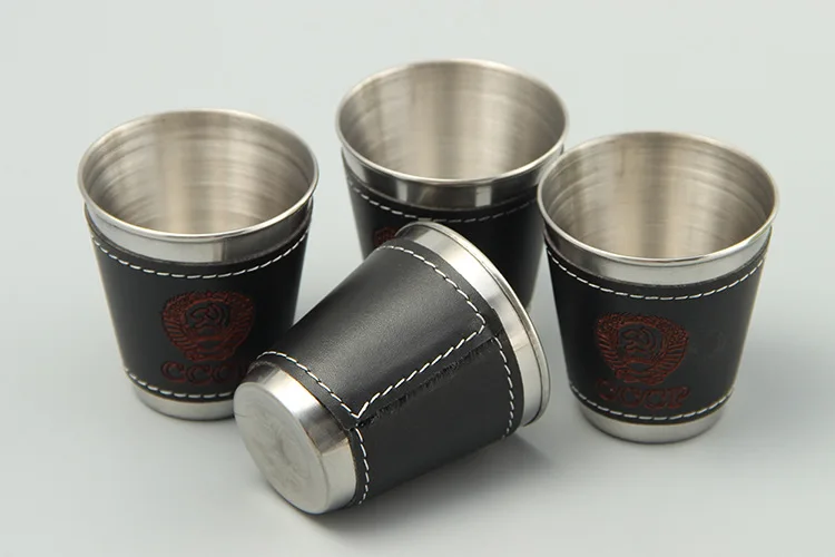 4pcs 30/70ml Outdoor Camping Travel Cups Set Picnic Supplies Stainless Steel - Image 14
