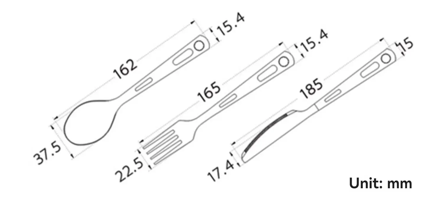 Keith Pure Titanium Knife, Fork Spoon Set, Portable for Outdoor Activities. - Image 9