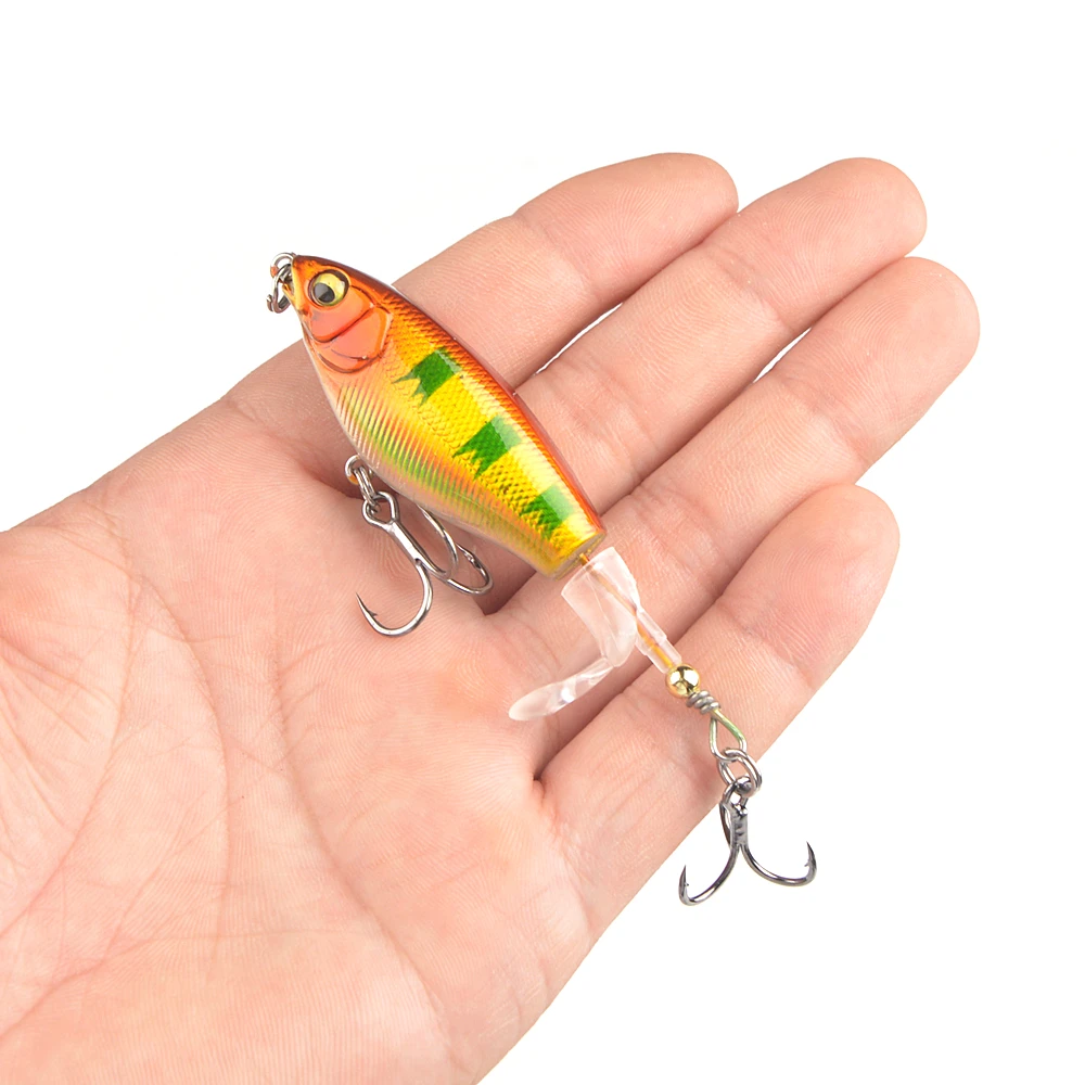 1Pcs Quality Whopper Plopper Wobblers 7.5cm 6.5g Topwater Popper Fishing Lure Hard Bait Rotating Soft Tail Fishing Tackle - Image 13