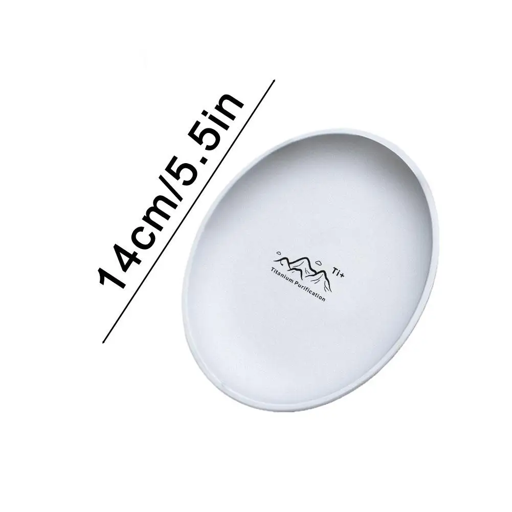 Titanium Camping Plate Titanium Cutlery Tray Corrosion Resistant Outdoor Kit - Image 8