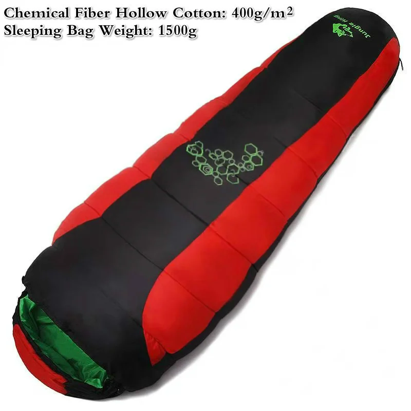 Jungle King CY0901 Thickening Fill Four Holes Cotton Sleeping Bags Fit for Lower Temperatures Thermal 4 Kinds of Thickness Camping and Outdoor Use - Image 8