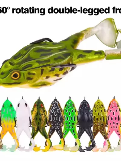 13/16g Soft Frog Shape Lures Artificial Topwater Wobblers Bait Bass Catfish Fishing Lure 3D Eyes