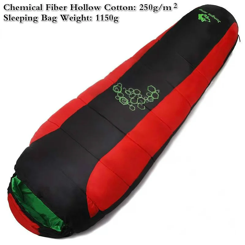 Jungle King CY0901 Thickening Fill Four Holes Cotton Sleeping Bags Fit for Lower Temperatures Thermal 4 Kinds of Thickness Camping and Outdoor Use - Image 7