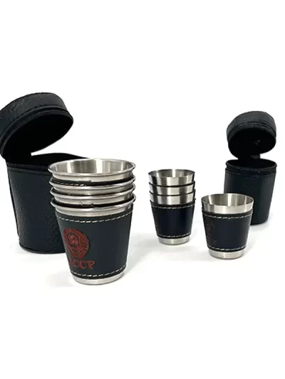 4pcs 30/70ml Outdoor Camping Travel Cups Set Picnic Supplies Stainless Steel