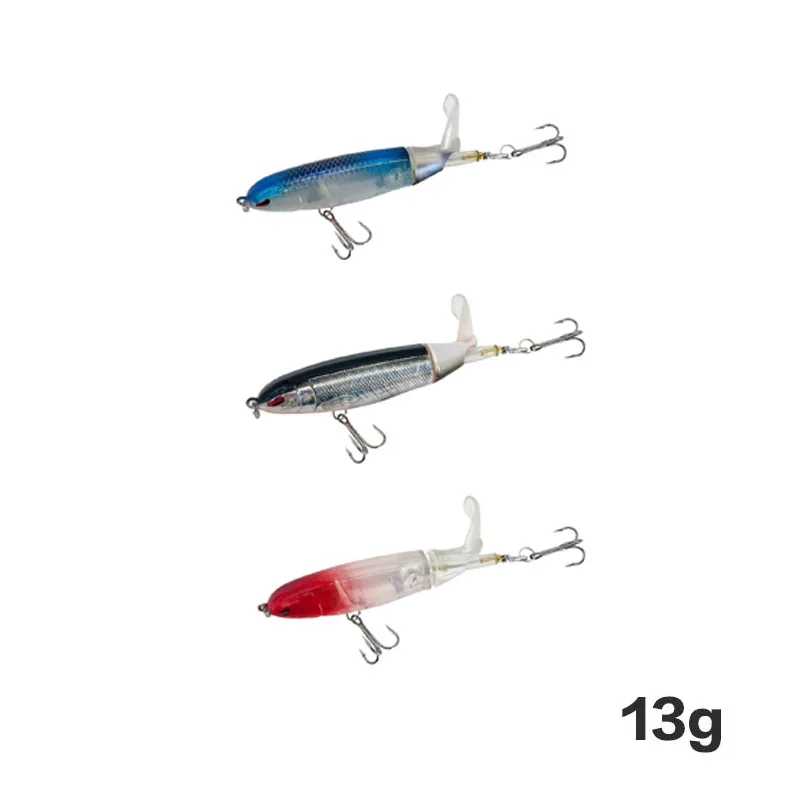 13g/15g/35g Topwater Fishing Lure Whopper Popper Artificial Bait Hard Plopper Soft Rotating Tail - Image 40