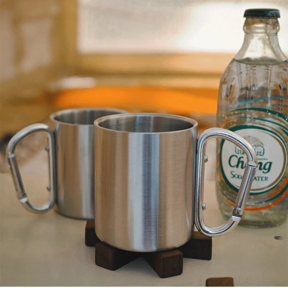 1Pc Outdoor Double-layer Water Cup Stainless Steel 180/300 ML - Image 6