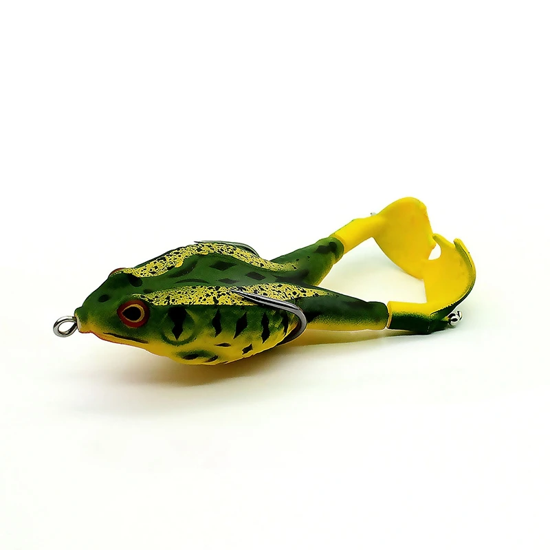 13/16g Soft Frog Shape Lures Artificial Topwater Wobblers Bait Bass Catfish Fishing Lure 3D Eyes - Image 8