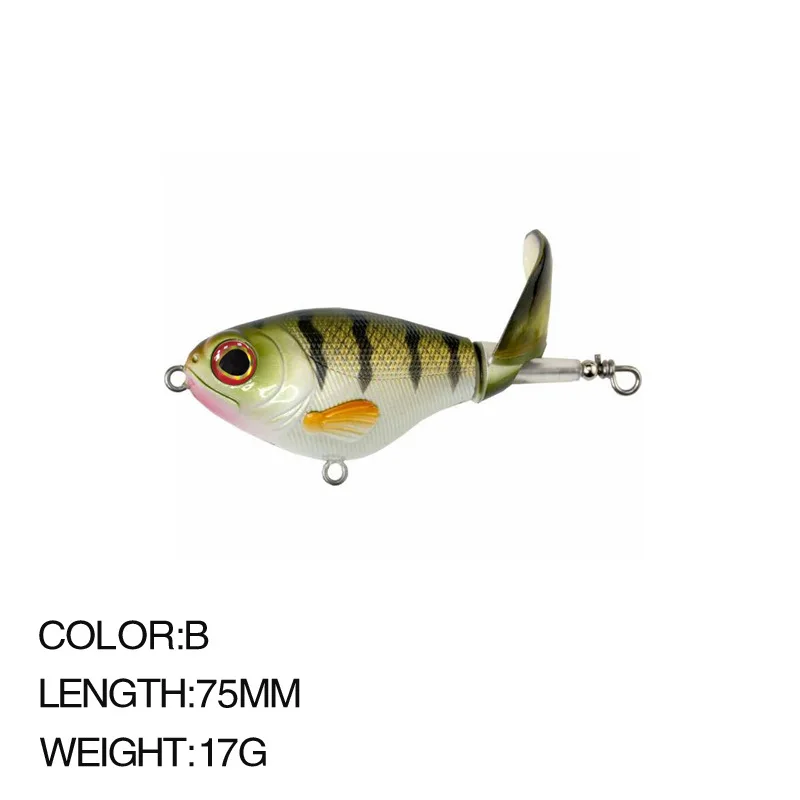 Artificial Fishing Lure, Crankbait, Whopper Plopper , Topwater Fishing Lure, SwimBait, Hard Popper, Rotating Tail Fishing Tackle - Image 8
