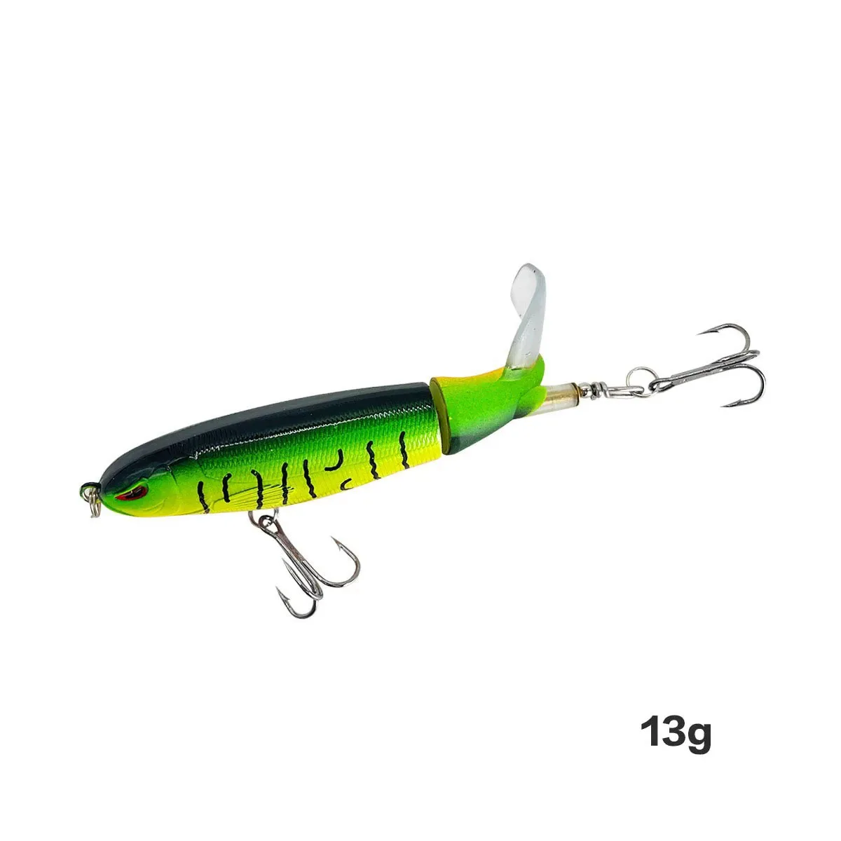 13g/15g/35g Topwater Fishing Lure Whopper Popper Artificial Bait Hard Plopper Soft Rotating Tail - Image 24