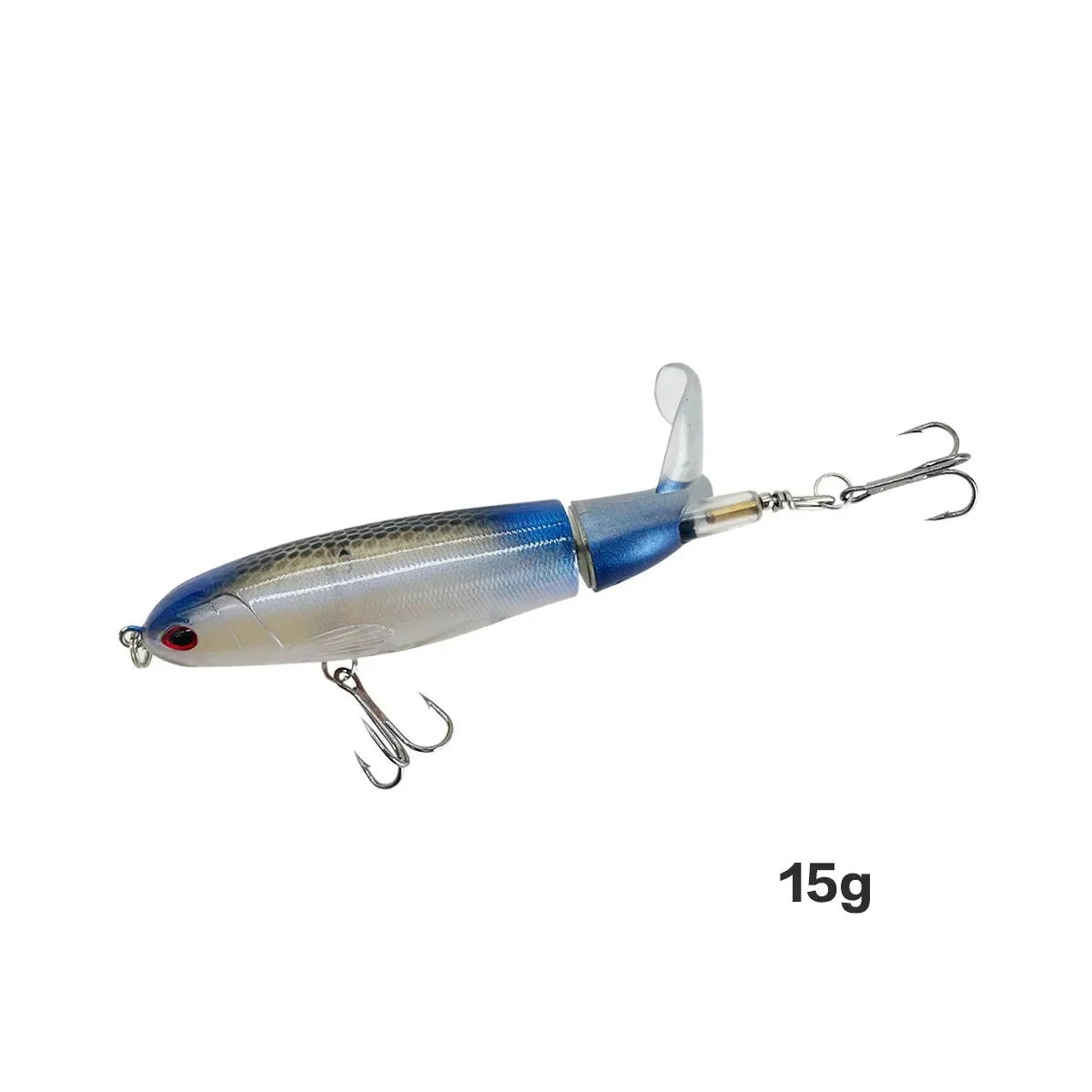 13g/15g/35g Topwater Fishing Lure Whopper Popper Artificial Bait Hard Plopper Soft Rotating Tail - Image 7