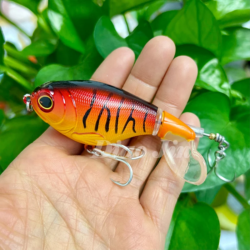 Fishing Wobblers with Rotating Tail Hard Baits 75mm 17g Whopper Plopper Topwater Pesca Prop Bass Lure Saltwater Crankbait - Image 16