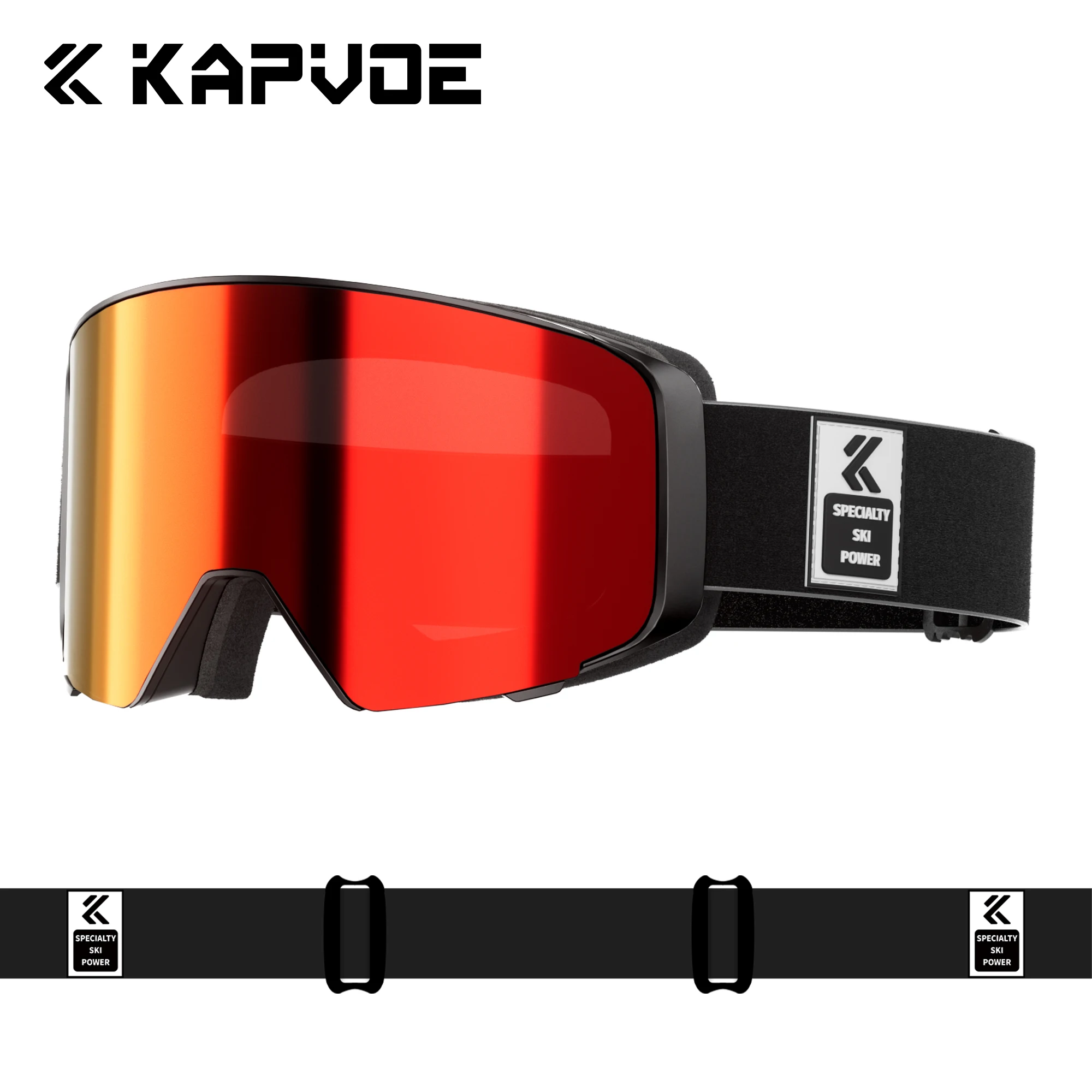 KAPVOE Outdoor Photochromic Ski Goggles Breathable HD Winter Sports Snow Glasses UV400 Anti-fog Magnetic Snowboard Glasses New - Image 14