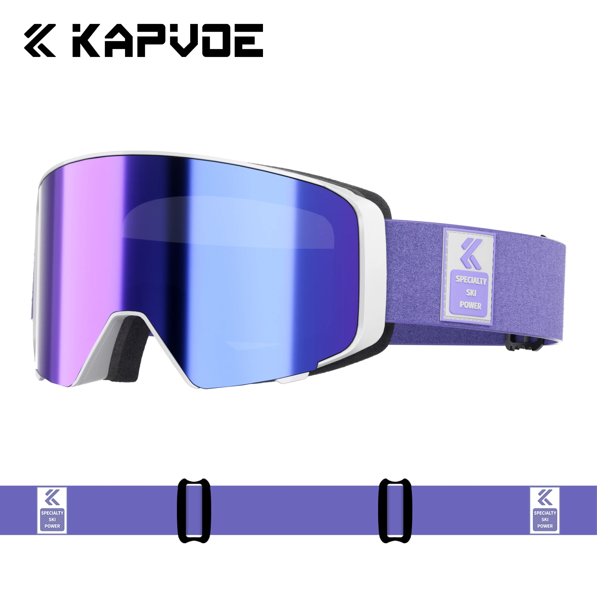 KAPVOE Outdoor Photochromic Ski Goggles Breathable HD Winter Sports Snow Glasses UV400 Anti-fog Magnetic Snowboard Glasses New - Image 16