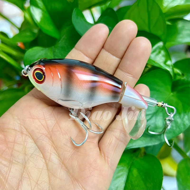 Fishing Wobblers with Rotating Tail Hard Baits 75mm 17g Whopper Plopper Topwater Pesca Prop Bass Lure Saltwater Crankbait - Image 10