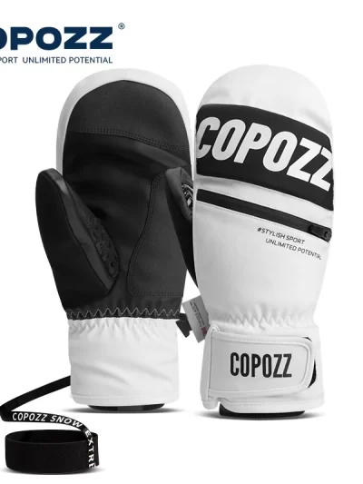 COPOZZ New Upgrade Thicken Ski and Snowboard Gloves/Mittens Winter Men Women 3M Thinsulate Thermal Waterproof Warm Mittens Ski Gloves