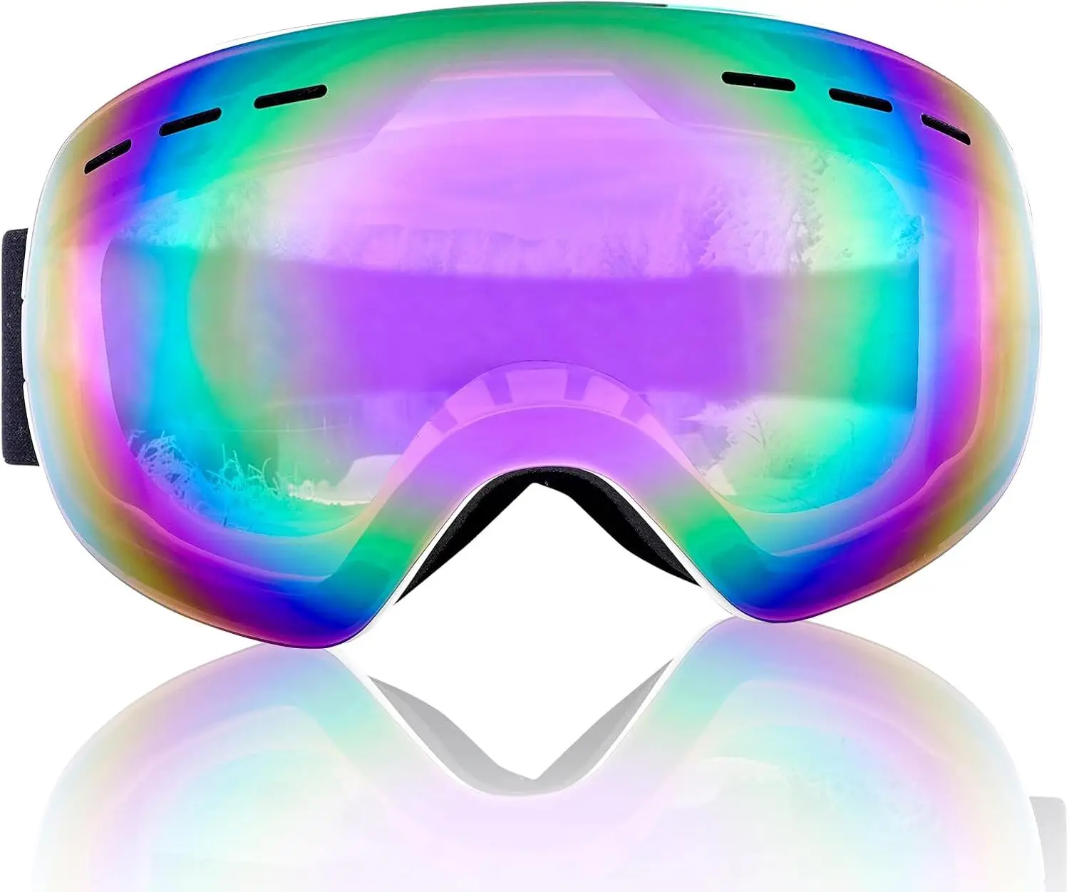 Men Women Anti-Fog Anti-UV Ski Snowboard Goggles For Young Adult Snow Sports - Image 5
