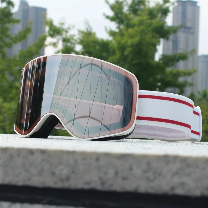 Ski Snowboard Goggles Women Men Skiing Eyewear Mask UV 400 Snow Protection Over Glasses Adult Double Anti-Fog Cylindrical - Image 7