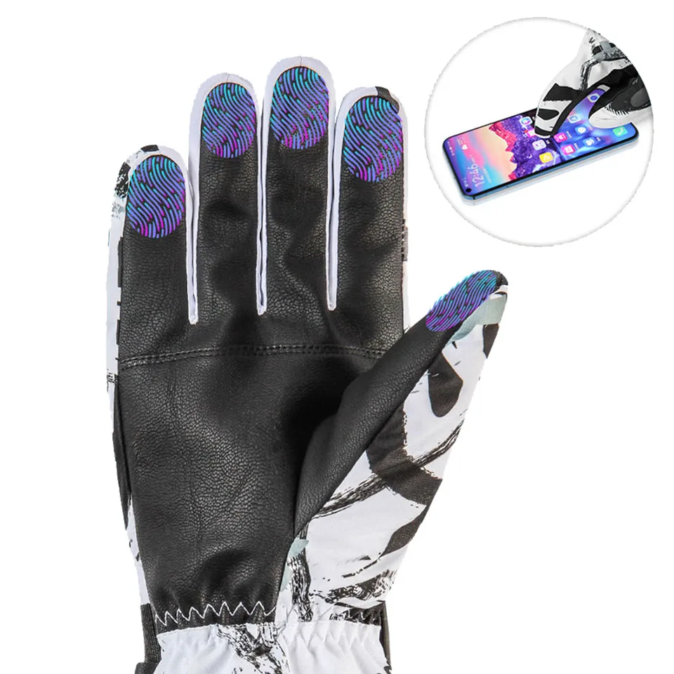 KoKossi Thermal Ski Gloves Winter Outdoor Snowboard Waterproof Windproof Gloves Unisex Fleece Warm Snow Sports Gloves - Image 3