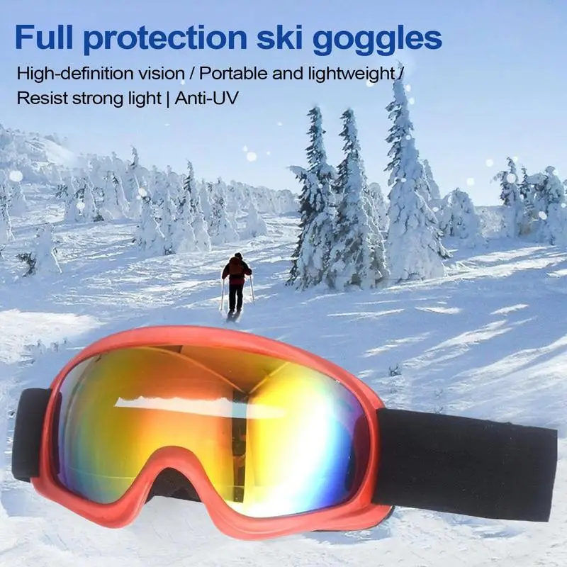 Kids Ski Goggles With UV Protection Anti-Fog Soft Snow Goggles Winter Snowboard Children Skiing Glasses For New Year - Image 3