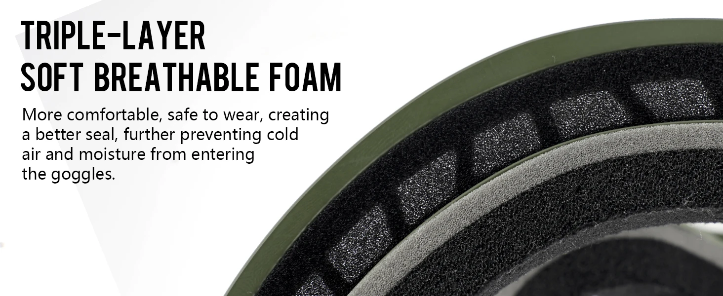 Men Women Anti-Fog Anti-UV Ski Snowboard Goggles For Young Adult Snow Sports - Image 8