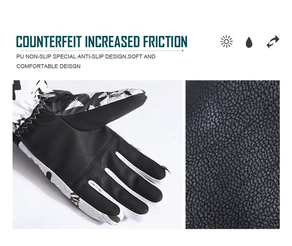 KoKossi Thermal Ski Gloves Winter Outdoor Snowboard Waterproof Windproof Gloves Unisex Fleece Warm Snow Sports Gloves - Image 17