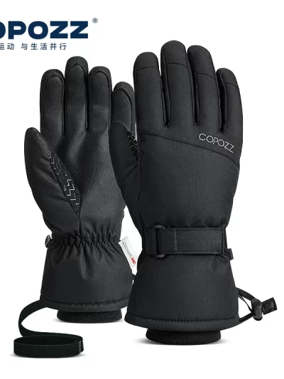 Copozz Adult Warm Winter Ski Gloves Waterproof 3M Thinsulate Snowboard Gloves Thermal Gloves for Men and Women