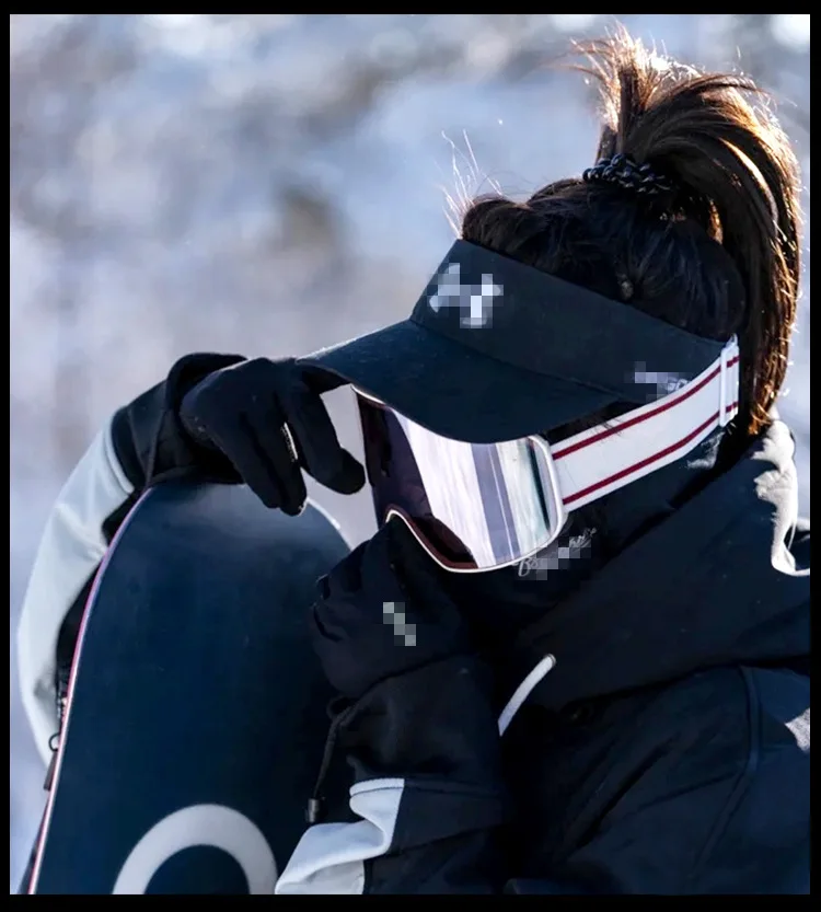 Ski Snowboard Goggles Women Men Skiing Eyewear Mask UV 400 Snow Protection Over Glasses Adult Double Anti-Fog Cylindrical - Image 9