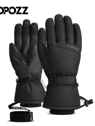 COPOZZ Men Women Ski and Snowboarding Gloves Ultralight Waterproof Winter Warm Gloves Windproof Gloves