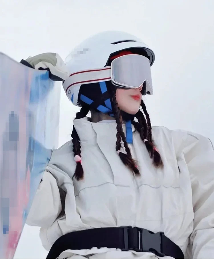 Ski Snowboard Goggles Women Men Skiing Eyewear Mask UV 400 Snow Protection Over Glasses Adult Double Anti-Fog Cylindrical - Image 8