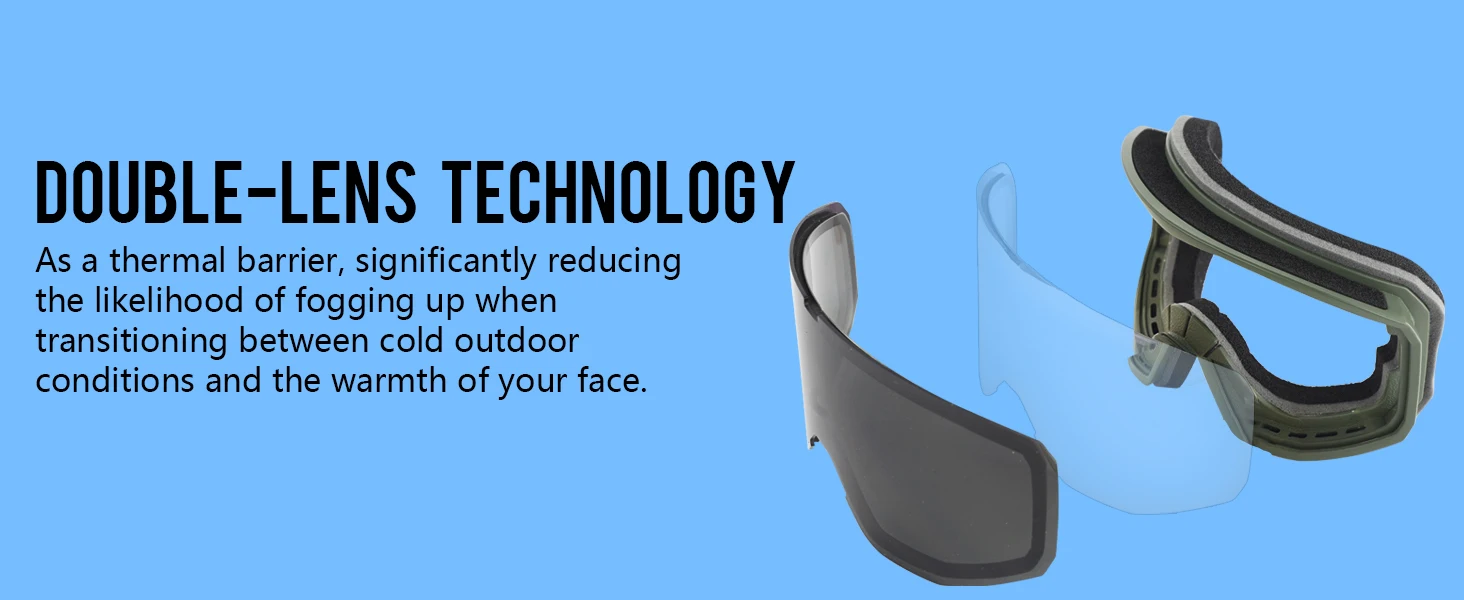 Men Women Anti-Fog Anti-UV Ski Snowboard Goggles For Young Adult Snow Sports - Image 7