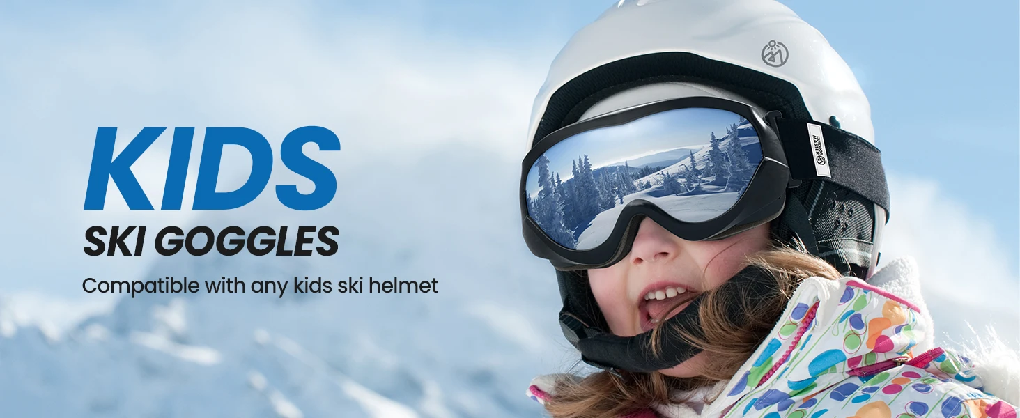 OutdoorMaster Kids Ski Goggles - Helmet Compatible Snow Goggles for Boys & Girls with 100% UV Protection - Image 7