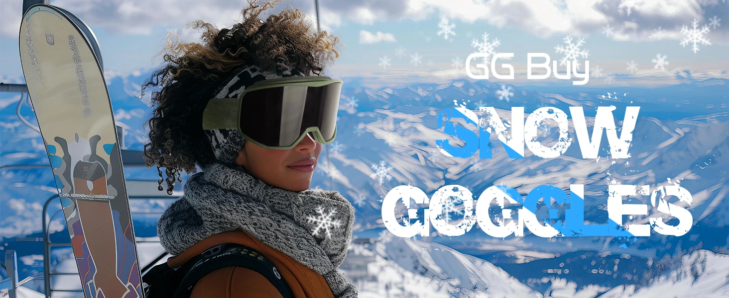 Men Women Anti-Fog Anti-UV Ski Snowboard Goggles For Young Adult Snow Sports - Image 6