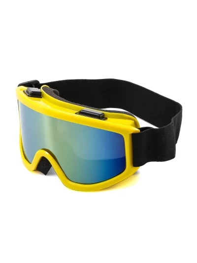 Large frame ski goggles with colored lenses and sponge anti-collision anti-glare lenses Outdoor sports snowboarding and snowboar