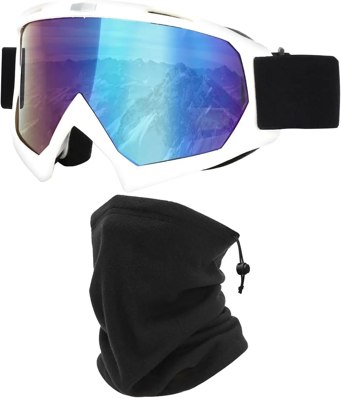 Ski Snowboard Goggles With Winter Neck Gaiter Face Cover For Men Women Skiing Fishing Hiking Cycling - Image 7